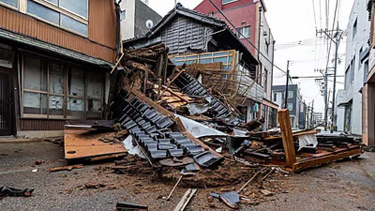 जापान में भूकंप से मरने वालों की संख्या बढ़कर 65 हुई, खराब मौसम के कारण बचाव कार्य में आ रही बाधा